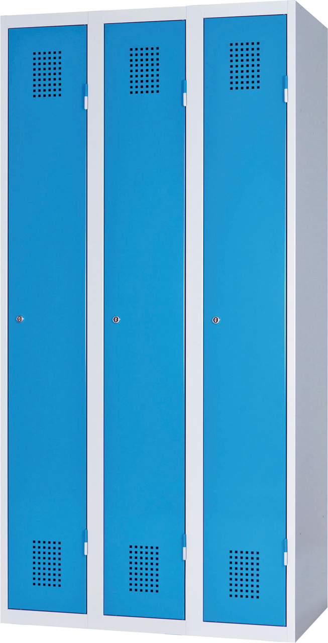 Třídveřová skříň na soklu 185 x 90 x 50 cm